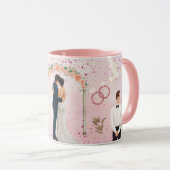 Valentine’s Day Romantic Couple Silhouette Love Tasse (VorderseiteRechts)