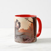 Valentine’s Day Romantic Couple Silhouette love Tasse (VorderseiteRechts)