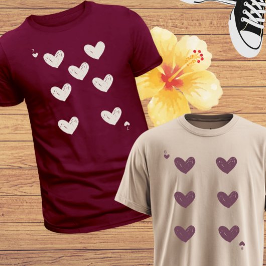 Valentine’s Day Six & Seven Meme Matching Couple Tri-Blend Shirt
