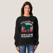 Valentine s Day STEALER OF HEARTS  Rex Dinosaur Bo Sweatshirt (Vorne ganz)