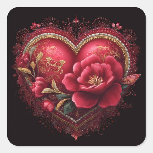 Valentine’s Day Stickers | Cute, Romantic  (Vorderseite)