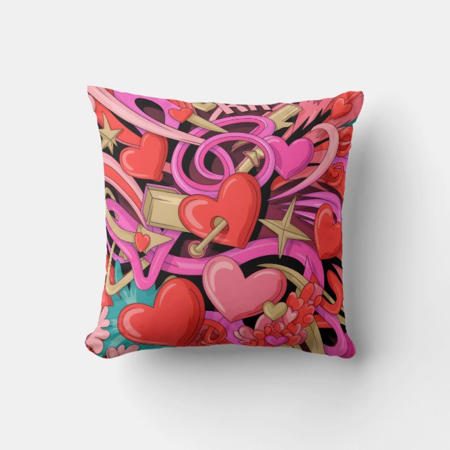 Valentine’s Day Throw Pillow Collection | Romantic Kissen (Vorderseite)