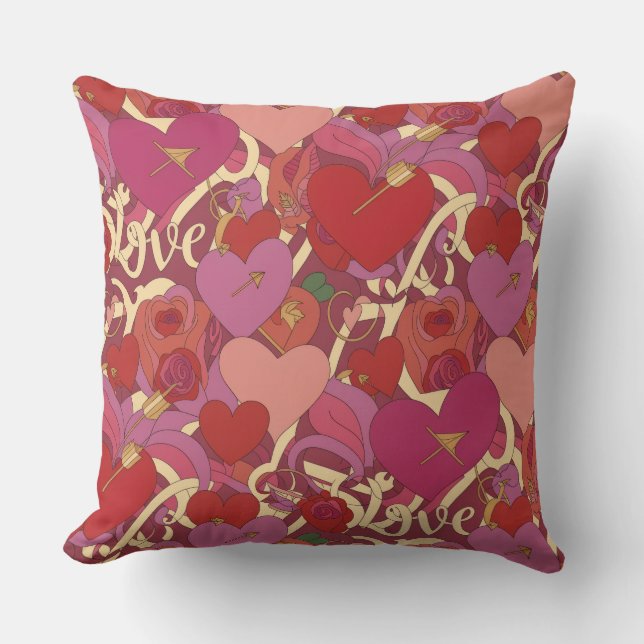 Valentine’s Day Throw Pillow Collection | Romantic Kissen (Vorderseite)