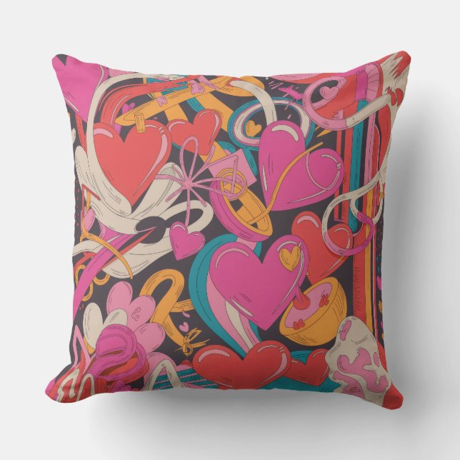 Valentine’s Day Throw Pillow Collection | Romantic Kissen (Vorderseite)
