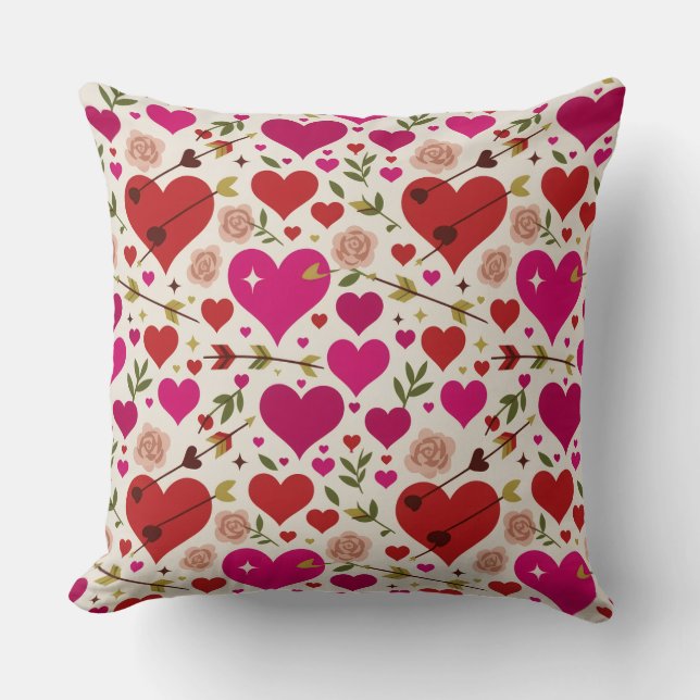Valentine’s Day Throw Pillow Collection | Romantic Kissen (Vorderseite)