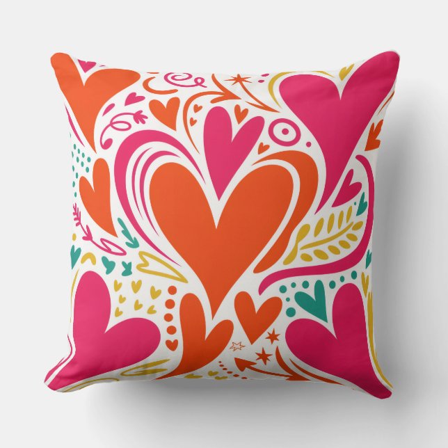 Valentine’s Day Throw Pillow Collection | Romantic Kissen (Vorderseite)