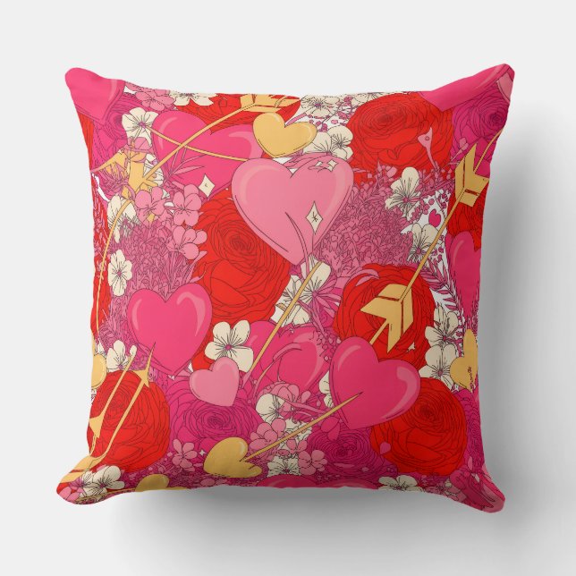 Valentine’s Day Throw Pillow Collection | Romantic Kissen (Vorderseite)