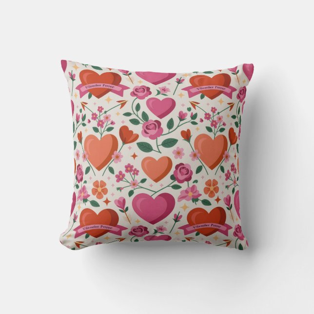 Valentine’s Day Throw Pillow Collection | Romantic Kissen (Vorderseite)