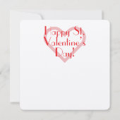 Valentine’s Day Tuxedo Cat Karte (Rückseite)