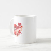 Valentine’s Day Weed Lover Stoner Babe  Kaffeetasse (Vorderseite Links)