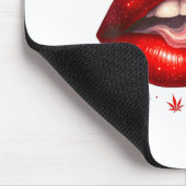 Valentine’s Day Weed Lover Stoner Babe  Mousepad (Ecke)