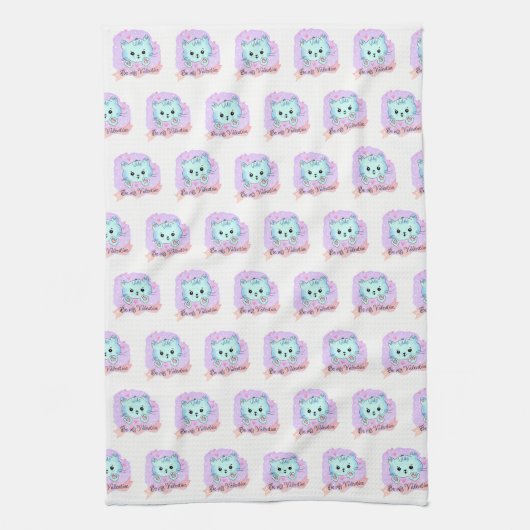 Valentine' s Kitchen Hand Towel Be My Valentine Geschirrtuch (Vertikal)