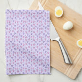 Valentine' s Kitchen Hand Towel Pink & PurpleHeart Geschirrtuch (Viertel Falte)