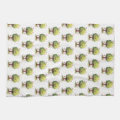 Valentine' s Kitchen Hand Towel Tree Red Hearts Geschirrtuch (Horizontal)