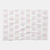 Valentine' s Kitchen Hand Towel Umbrella Red Heart Geschirrtuch (Horizontal)