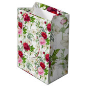 Valentine’s Roses Mittlere Geschenktüte (Rückseite Schrägansicht)