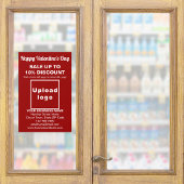 Valentine Sale on Red Window Cloning Fensteraufkleber