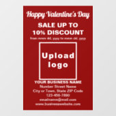 Valentine Sale on Red Window Cloning Fensteraufkleber (Blatt)