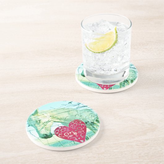 Valentine Sandstein Untersetzer (Seite)