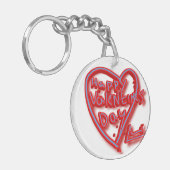 Valentine Schlüsselanhänger (Vorderseite links)