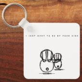 Valentine Schlüsselanhänger, den ich gerade Wollte Schlüsselanhänger (Vorderseite)