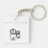 Valentine Schlüsselanhänger | Woll einfach, an dei (Rückseite)