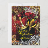 Valentine School Homecoming Prom Tanz Einladung (Vorderseite)