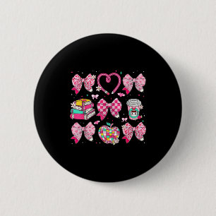 Valentine-Schule Kokette Bogen Bleistift Mädchen K Button