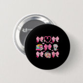 Valentine-Schule Kokette Bogen Bleistift Mädchen K Button (Vorne & Hinten)