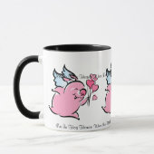 Valentine-Schwein-personalisierte Tasse (Links)