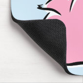 Valentine-Schwein personalisiertes Mousepad (Ecke)
