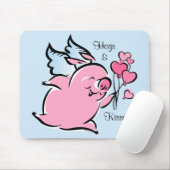Valentine-Schwein personalisiertes Mousepad (Mit Mouse)