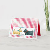 Valentine Scottie Dogs Liebe Scottish Terrier Karte (Vorderseite)