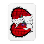 Valentine Scottie Magnet (Vertikal)