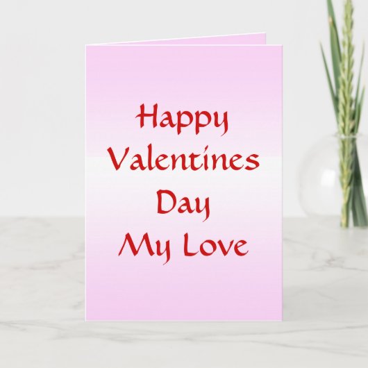 Valentine & Scripting-Grußkarte Feiertagskarte (Vorderseite)