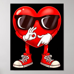 Valentine Sechs Sieben 6 7 Meme Lustiges Herz Gen Poster