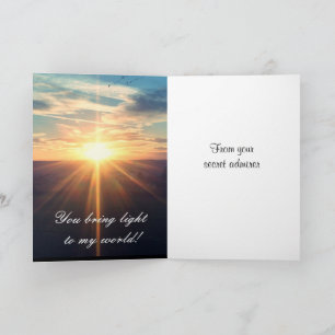 VALENTINE SECRET ADMIRER-Karte Feiertagskarte