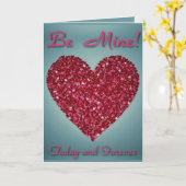 Valentine sein heute und für immer mein karte (Gelbe Blume)