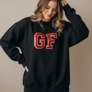 Valentine Sequin Patchwork Sweatshirt