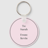 Valentine She Lieben Me Romantik Schlüsselanhänger (Rückseite)