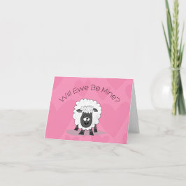 Valentine Sheep Karte