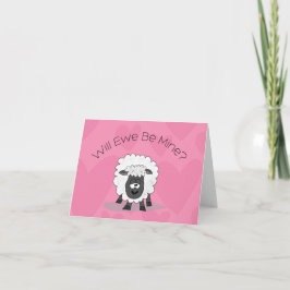 Valentine Sheep Karte