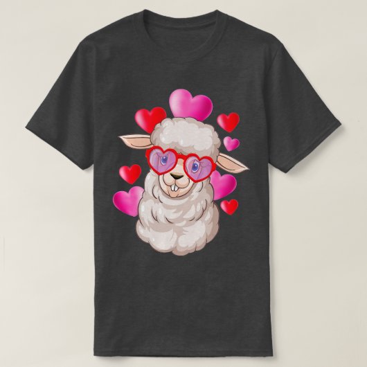 Valentine Sheep Lover - Flock Herder Sheep Farmer  T-Shirt (Design vorne)