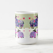Valentine Sheep Sendende Liebe Keramik Tasse (Mittel)