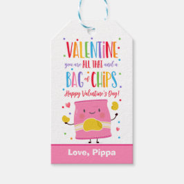 Valentine Sie sind das alles und eine Tasche Chips Geschenkanhänger