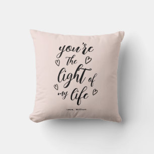 Valentine Sie sind das Licht meines Lebens Pastel  Kissen