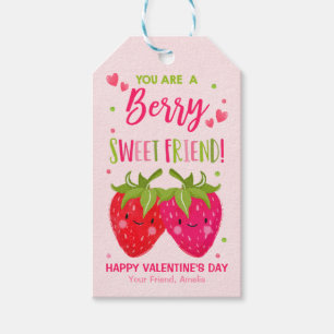 Valentine Sie sind ein Berry Sweet Friend-Klassenz Geschenkanhänger