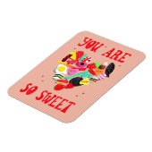 Valentine Sie sind so süß Süßes Herz Magnet (Linke Seite)