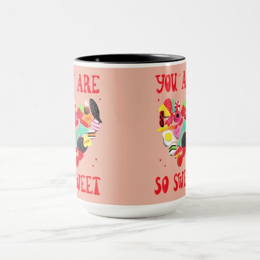 Valentine Sie sind so süß Süßes Herz Tasse (Zentrum)