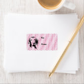 Valentine - Silhouette Vizsla - Reagan Adressaufkleber (Insitu)